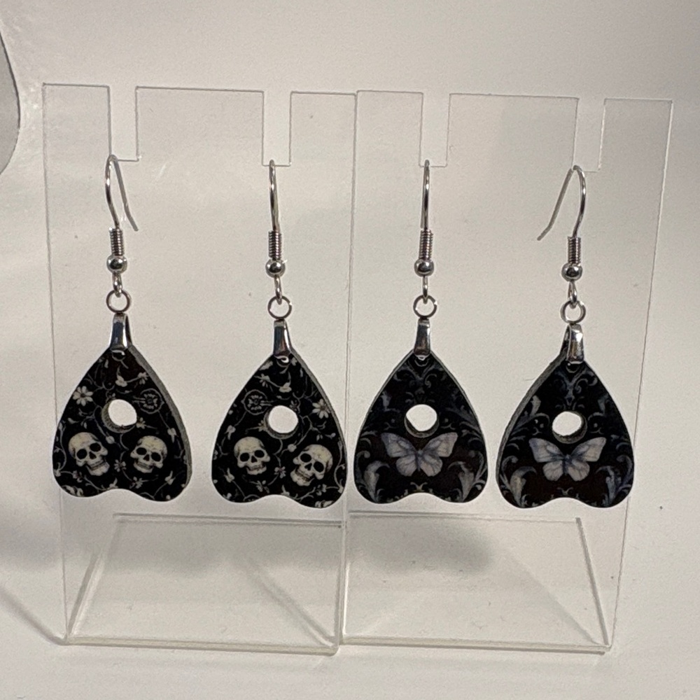 Pair of planchette earrings